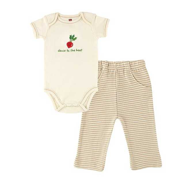 Hudson Baby Organic Bodysuit and Pant Set