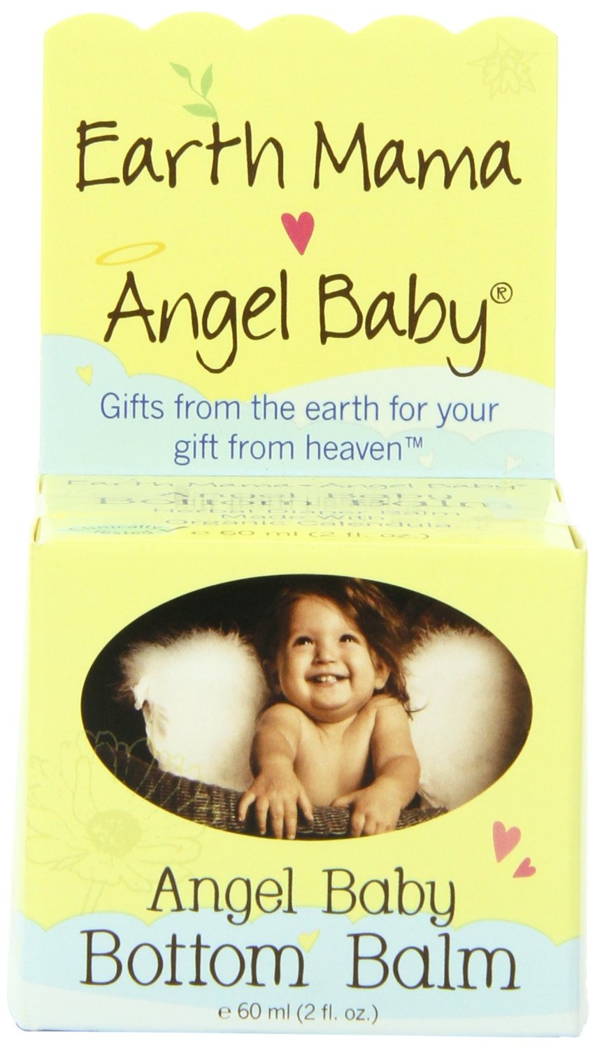 Earth Mama Angel Baby Angel Baby Bottom Balm, 2-Ounce Jar
